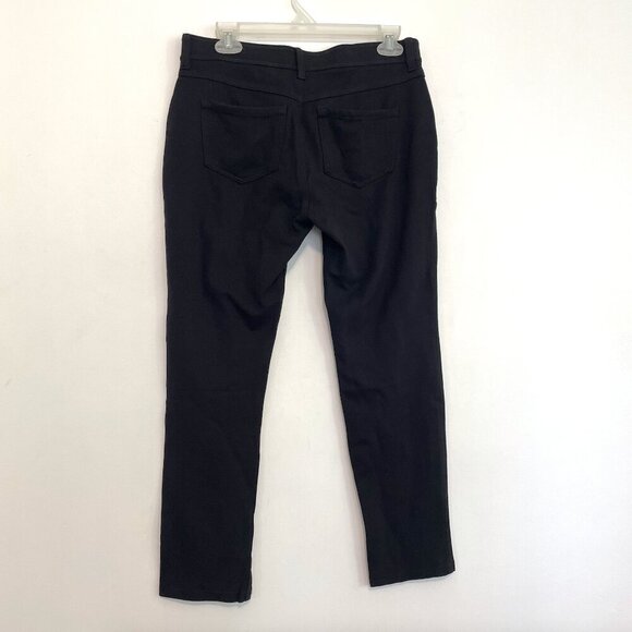 CHICO'S 0 SHORT Ponte Zip 5 Pocket Pants Black Pants and/or Jeggings 4 SHORT 4S - Picture 12 of 16